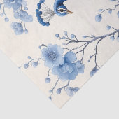 右フローラ分岐ブルーデルフトピーコックデクページ 薄葉紙 (詳細)