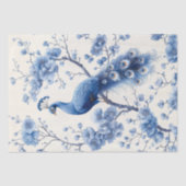 右フローラ分岐ブルーデルフトピーコックデクページ 薄葉紙 (正面)