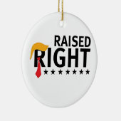 右マガ誇りを持ったトランプ就任式の日 セラミックオーナメント (右)