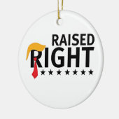 右マガ誇りを持ったトランプ就任式の日 セラミックオーナメント (左)