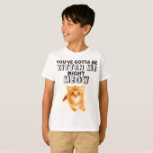 右ミュー猫Tシャツを私に子猫 Tシャツ (正面フル)