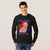 右ミューTシャツ猫おもしろい猫 Tシャツ (正面フル)