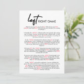 右モダン離れブライダルシャワーゲームカード 招待状 (スタンド正面)