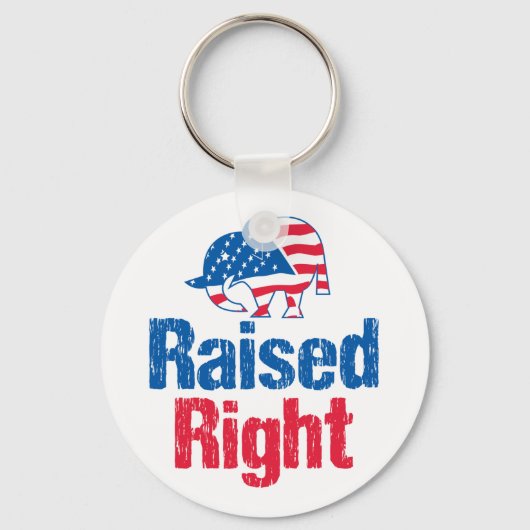 右上げ – 共和党 キーホルダー (正面)
