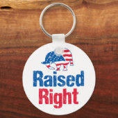 右上げ – 共和党 キーホルダー (正面)