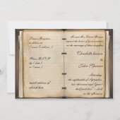 右上隅に「49」のないビンテージ結婚式 招待状 (裏面)