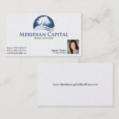 右下の真珠の写真が付いている名刺 名刺 (正面/裏面)