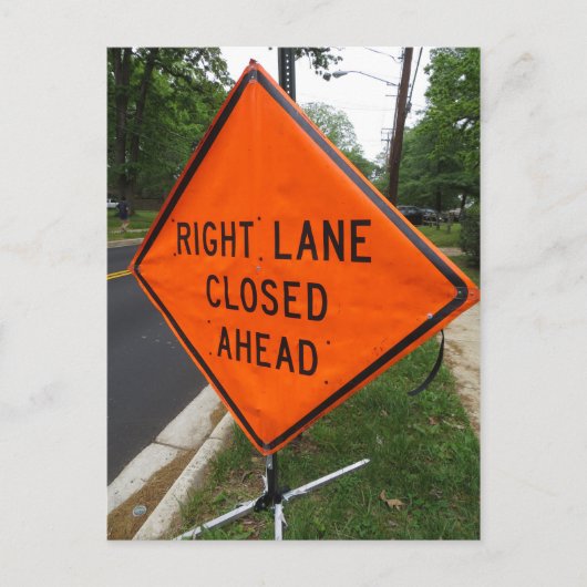 右側の陸地を閉じた ポストカード (正面)