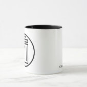 右利きの喜劇的な廃物-タイトル- -マグ マグカップ (中央)