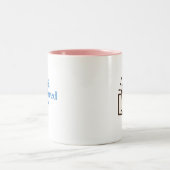 右利きの2音マグ ツートーンマグカップ (中央)