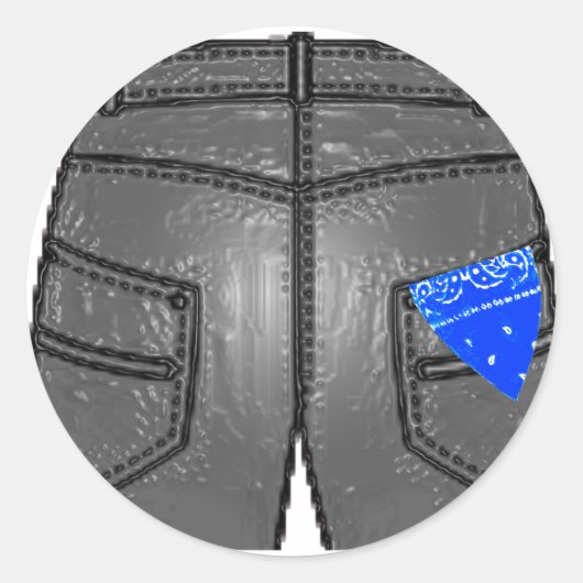 右半矢印（青） ラウンドシール (正面)