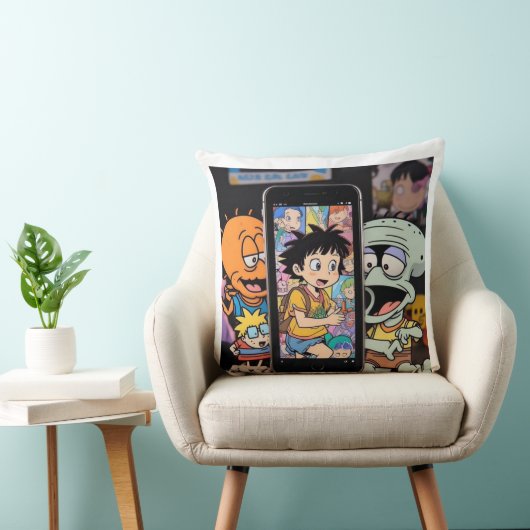 右向きに投げる クッション (椅子)