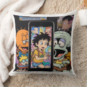 右向きに投げる クッション (ブランケット)