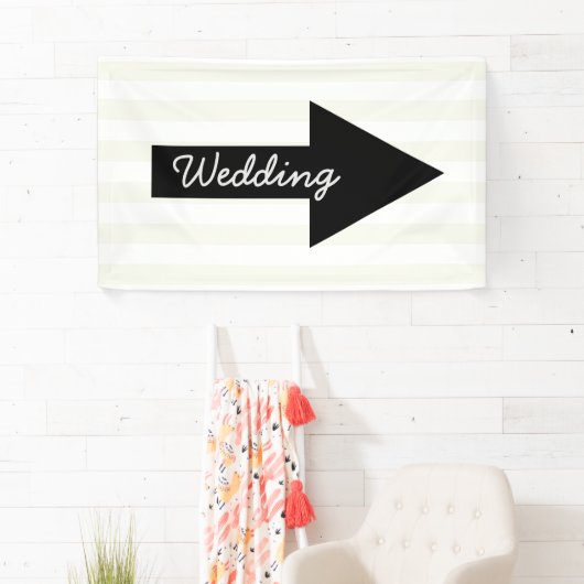 右向き矢印のバナ結婚ー 横断幕 (インサイチュ)