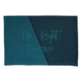 右夫 & 常に正しい妻 カスタム カップル 枕カバー (正面左)