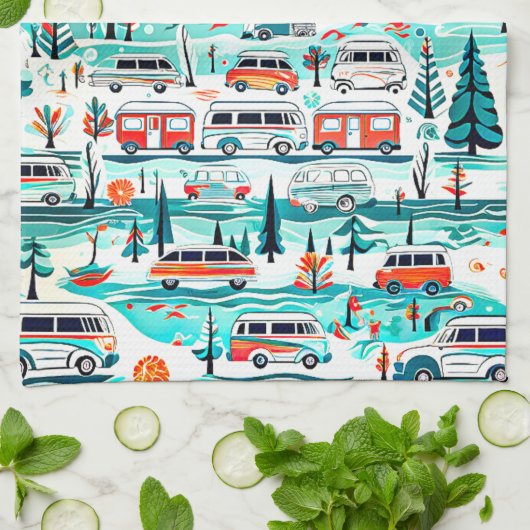 右室走行 キッチンタオル (折り畳み)