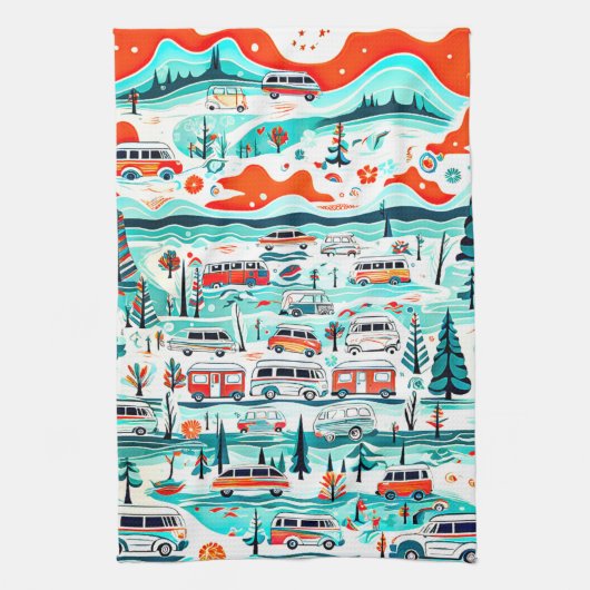 右室走行 キッチンタオル (縦)