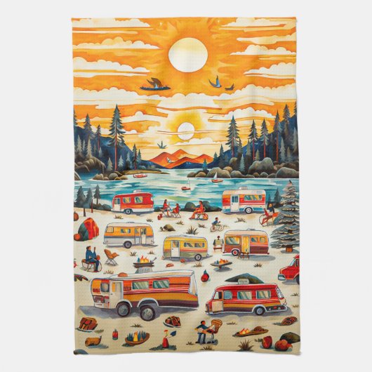 右室走行 キッチンタオル (縦)