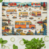 右室走行 キッチンタオル (折り畳み)