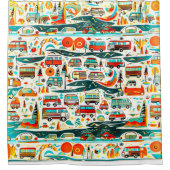 右室走行 シャワーカーテン (正面)