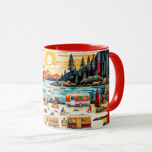 右室走行 マグカップ (正面右)