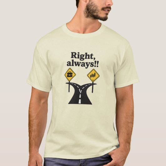 右寄りのトレーディングTシャツ Tシャツ (正面)