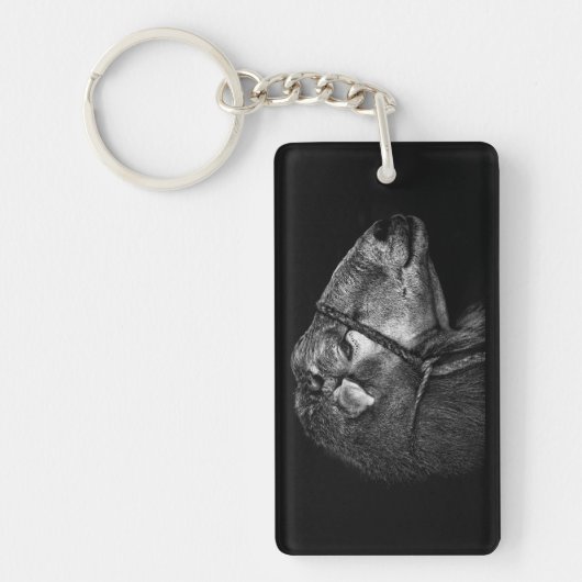 右後を追の キーホルダー (正面)