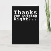 右感謝していユーモアをスワイプするために カード (正面)