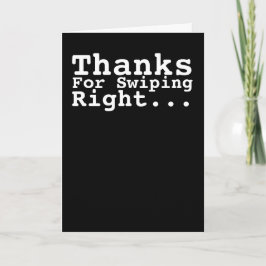 右感謝していユーモアをスワイプするために カード