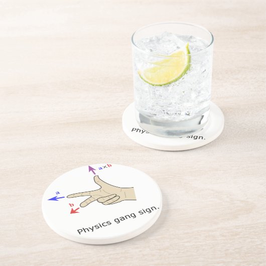右手の法則のクロス積の物理学の集団の印 コースター (側面)