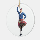 右手を持つスコットランドのダンサー セラミックオーナメント (左)