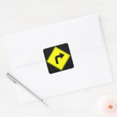 右折のみ スクエアシール (封筒)