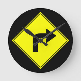 右折のみ ラウンド壁時計