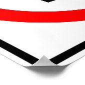 右折の道路標識なし ポスター (角)