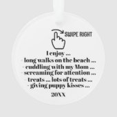 右旋回 – 背面を参照… オーナメント (裏面)