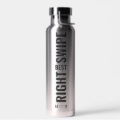 右最高のスワイプ |バレンタインのギフトクローム ウォーターボトル (左面)