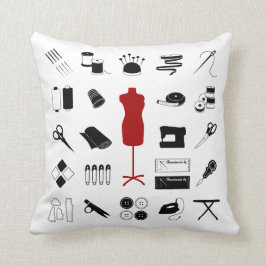 右枕を縫う クッション