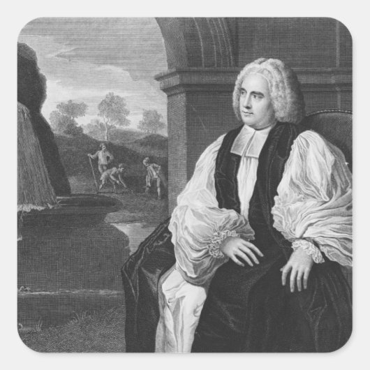 右牧師ジョージ・バークレー スクエアシール (正面)