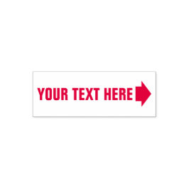 右矢印の自己文字スタンプを持つ任意のスタンプ セルフインキングスタンプ