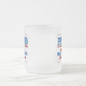 右翼が憎むすべてがあること誇りを持った フロストグラスマグカップ (中央)