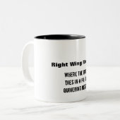 右翼のラジオの病人か。 ツートーンマグカップ (正面左)