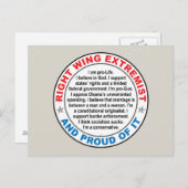 右翼の過激派 ポストカード (正面/裏面)