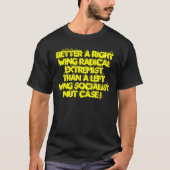 右翼根本的なEXTREMISTTHANをLEF…よくして下さい Tシャツ (正面)
