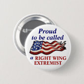 右翼極端家があること誇りを持った 缶バッジ (正面&裏面)