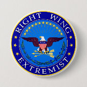 右翼極端家 缶バッジ (正面)