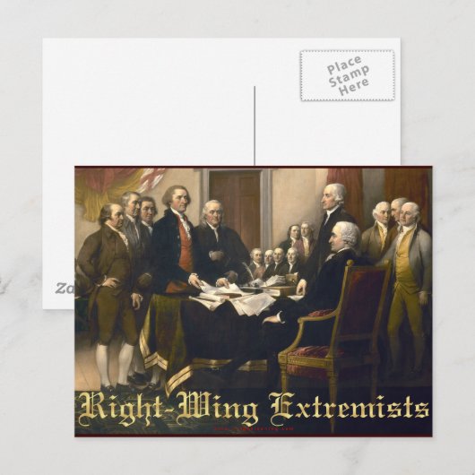 右翼過激派 ポストカード (正面/裏面)
