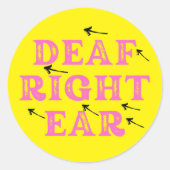 右耳懸命難聴 ラウンドシール (正面)