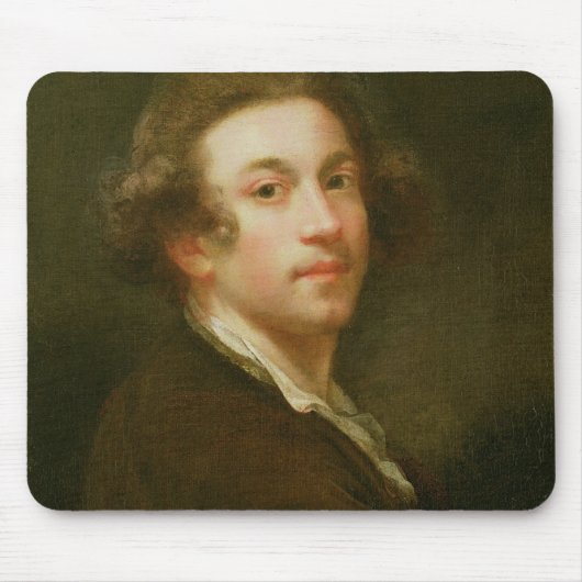 右肩(油に見る自画像 マウスパッド (正面)