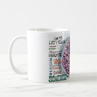 右脳は頭脳のコーヒー・マグを去りました コーヒーマグカップ