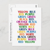 右脳離れ脳競争はがき ポストカード (正面/裏面)